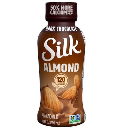 Silk Aseptic Dark Chocolate Almond Milk 10 Fl. Oz. Bottle, PK12